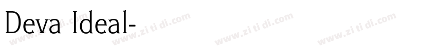 Deva Ideal字体转换